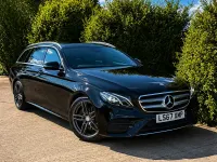 Used Mercedes E220 AMG line 194 HP (142 kW) 2017 Black Estate