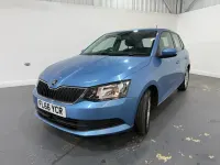 Used Skoda Fabia SE 90 HP (66 kW) 2016 Blue Hatchback