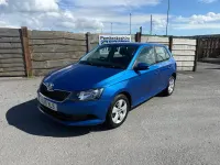 Used Skoda Fabia SE 90 HP (66 kW) 2015 Blue Hatchback