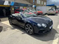 Used Bentley Continental GT Convertible Mulliner 521 HP (383 kW) 2018 Blue Cabriolet