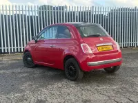 Used Fiat 500 Lounge 95 HP (69 kW) 2011 Red Hatchback
