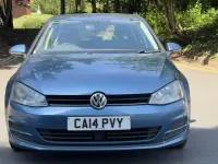 Used VW Golf VII SE 105 HP (77 kW) 2014 Blue Hatchback