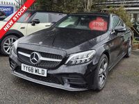 Used Mercedes C200 AMG line 2018 Black Coupe