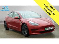 Used Tesla Model 3 Standard Range Plus 366 kW (498 HP) 2021 Red Sedan