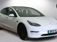 Used Tesla Model 3 Performance 461 kW (627 HP) 2021 White Sedan