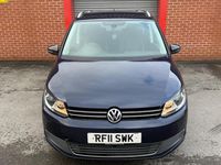Used VW Touran SE 105 HP (77 kW) 2011 Blue MPV