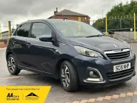 Used Peugeot 108 Allure 82 HP (60 kW) 2015 Blue Hatchback