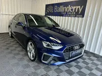 Used Audi A4 S-Line 160 HP (117 kW) 2021 Blue Sedan