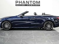 Used Mercedes E350 AMG line 313 HP (230 kW) 2021 Blue Cabriolet
