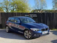 Usado BMW 116 Sport Line 2015 Azul Utilitario