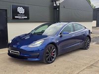 Used Tesla Model 3 Performance 461 kW (627 HP) 2019 Blue Sedan
