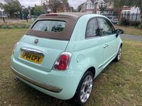 Used Fiat 500 Lounge 2015 Green Cabriolet