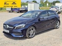 Used Mercedes A200 AMG line 136 HP (100 kW) 2017 Blue Hatchback