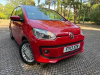 Used VW up! high up! 75 HP (55 kW) 2013 Red Hatchback
