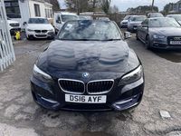 Used BMW 218 Sport Line 2016 Black Cabriolet