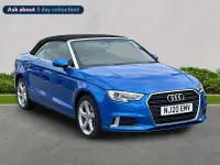 Used Audi A3 Cabriolet Sport 150 HP (110 kW) 2020 Blue Cabriolet