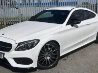 Used Mercedes C200 AMG line 184 HP (135 kW) 2018 White Coupe
