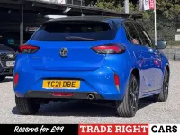 Used Vauxhall Corsa SRi 100 HP (73 kW) 2021 Blue Hatchback