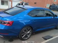 Used Skoda Superb SportlinePlus 190 HP (139 kW) 2022 Blue Hatchback