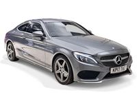 Used Mercedes C220 AMG line 170 HP (125 kW) 2017 Grey Coupe
