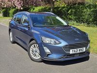 Begagnad Ford Focus Titanium 150 HK (110 kW) 2021 Blå Kombi