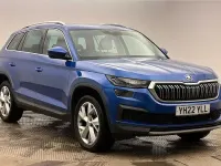 Used Skoda Kodiaq SE L 110 HP (80 kW) 2022 Race blue metallic SUV