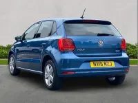 Used VW Polo Match 60 HP (44 kW) 2016 Blue Hatchback