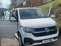 Begagnad VW Transporter Highline 2021 Vit Van