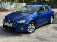 Used Seat Ibiza SE 95 HP (69 kW) 2017 Blue Hatchback