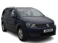 Used VW Touran SE 105 HP (77 kW) 2015 Blue MPV