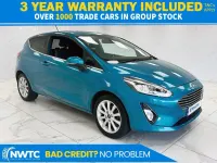 Used Ford Fiesta Titanium 100 HP (73 kW) 2018 Blue Hatchback