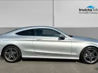 Used Mercedes C220 AMG Line Premium 194 HP (142 kW) 2019 Iridium silver metallic Coupe