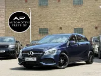 Used Mercedes A160 AMG line 102 HP (75 kW) 2017 Blue Hatchback