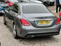 Used Mercedes C220 AMG line 170 HP (125 kW) 2017 Grey Sedan