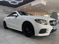 Used Mercedes E220 AMG Line Premium 194 HP (142 kW) 2018 White Coupe