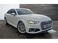 Used Audi A4 S-Line 190 HP (139 kW) 2019 White Sedan