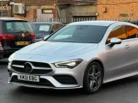 Begagnad Mercedes CLA220 AMG line 2021 Silver Sedan