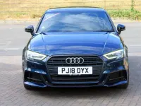 Used Audi A3 Black Edition 150 HP (110 kW) 2018 Blue Sedan