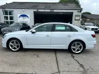 Used Audi A4 S-Line 150 HP (110 kW) 2018 White Sedan