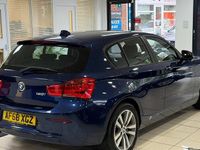Used BMW 120 Sport Line 184 HP (135 kW) 2018 Blue Hatchback