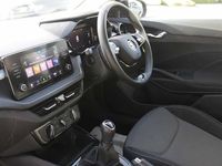 Used Skoda Fabia Colour Edition 94 HP (69 kW) 2023 Race blue metallic black body / magic pearl effect roof Hatchback