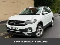 Used VW T-Cross SE 95 HP (69 kW) 2019 White SUV