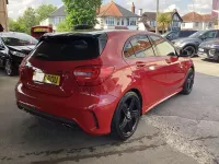 Begagnad Mercedes A250 AMG 211 HK (155 kW) 2015 Röd Halvkombi