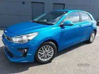 Used Kia Rio 83 HP (61 kW) 2022 Blue Hatchback