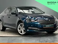 Used Skoda Superb SE L 140 HP (102 kW) 2022 Petrol blue metallic Hatchback