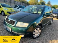 Used Skoda Fabia Comfort 75 HP (55 kW) 2003 Green Hatchback