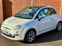 Used Fiat 500 Lounge 69 HP (50 kW) 2009 White Cabriolet