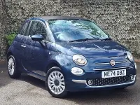 Used Fiat 500C 70 HP (51 kW) 2025 Blue Cabriolet