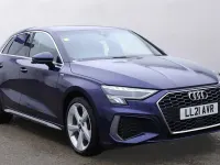 Used Audi A3 e-tron S-Line 2021 Blue Hatchback