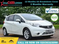 Used Nissan Note Acenta Premium 98 HP (72 kW) 2016 White Hatchback